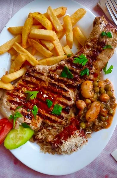 Greek dish at Yiannis Home Cooking, Rhodes Old Town
