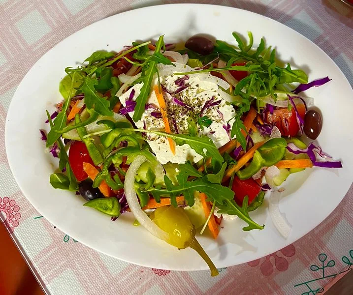 Greek dish at Yiannis Home Cooking, Rhodes Old Town