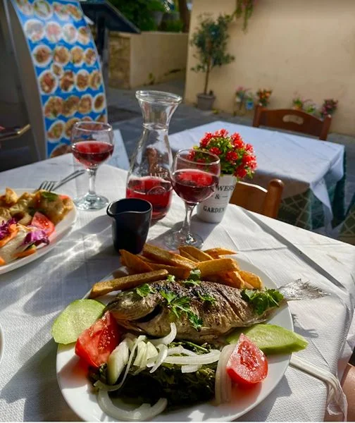 Greek dish at Yiannis Home Cooking, Rhodes Old Town